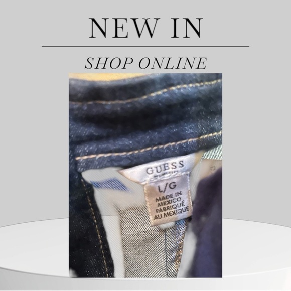 Y2K Guess Denim Bustier Crop Top | Early 2000s Corset-Style Top | Button Front - Picture 8 of 10